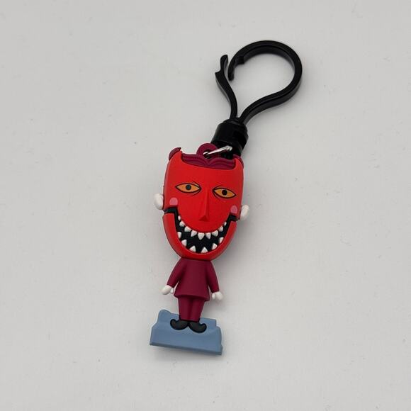 Nightmare Before Christmas Keychain Lock Devil Mask Bag Clip On Villain Disney - Picture 1 of 7